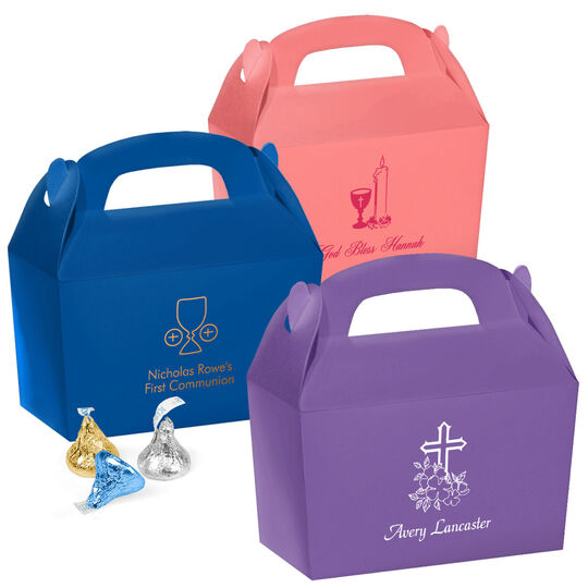 Personalized Large Favor Boxes for First Holy Communion